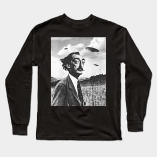 Salvador Dalí UFOs "Dalí & the UFOs" Art by Cult Class Long Sleeve T-Shirt